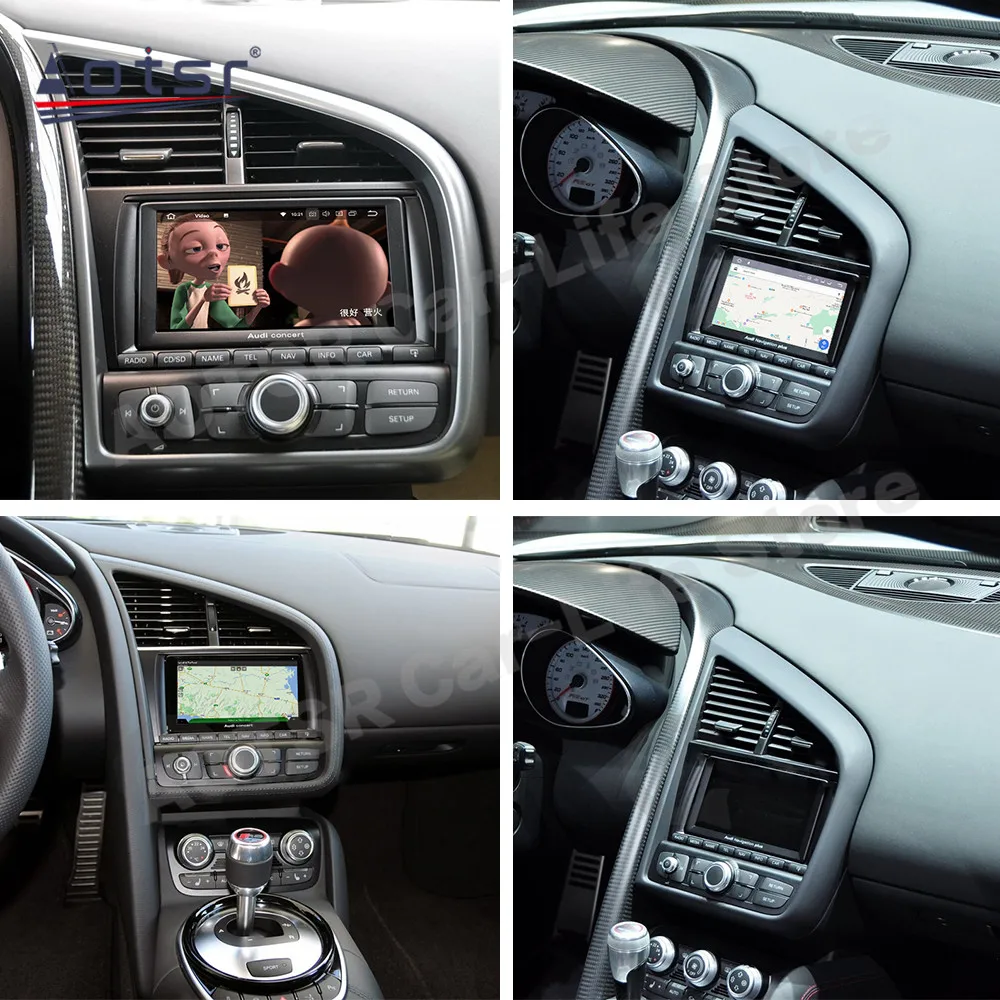 

Touch Screen Android 12 Player For Audi R8 V8 V10 2007- 2014 GPS Navigation Stereo Radio Video Head Unit