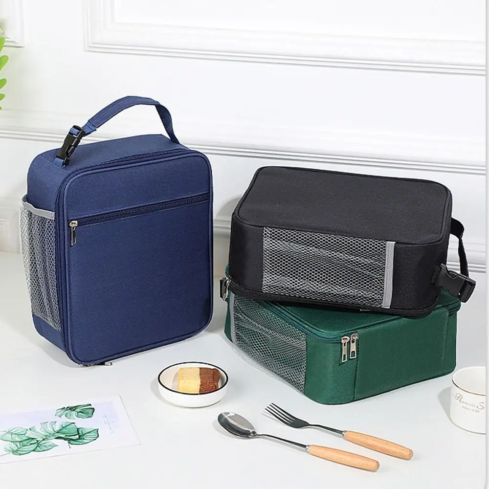 Grote Capaciteit Geïsoleerde Lunchbox Premium Herbruikbare Draagbare Lunch Emmer Maaltijdzakken Lekvrije Waterdichte Lunchtas Picknick