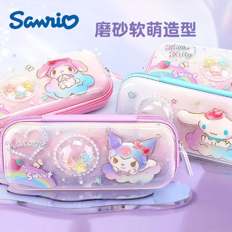 

Hello Kitty Melody Sanrio Kuromi Student Pencil Case Large Capacity Stationery Box for Kids Small volume, large capacity