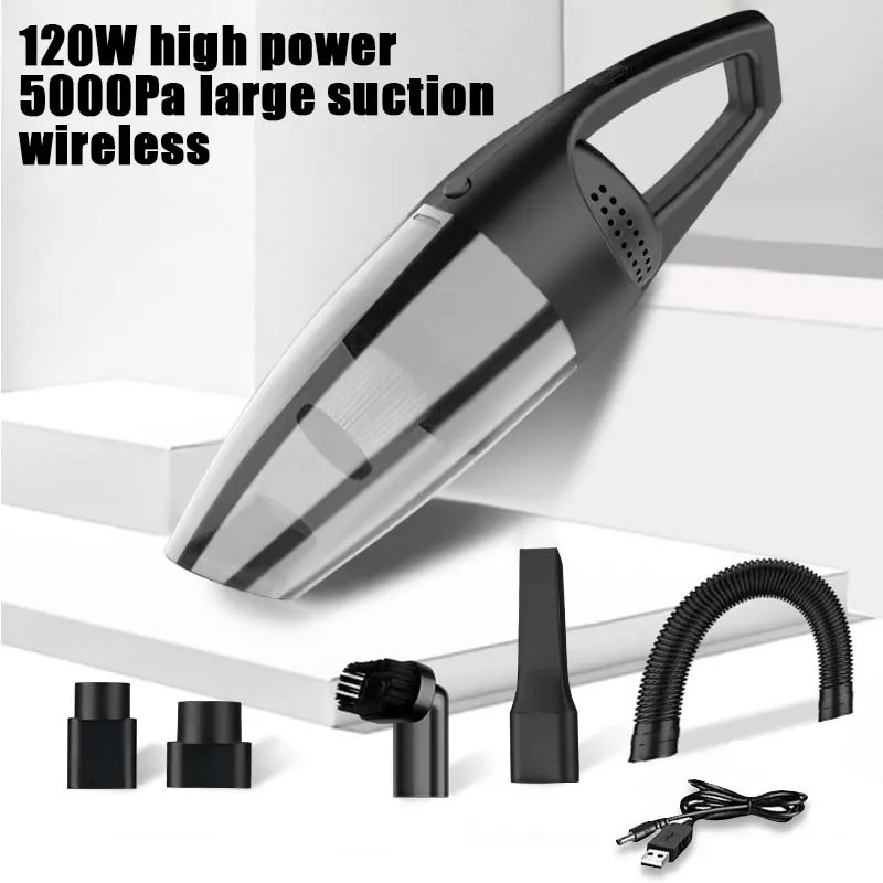 

Mini Car Wireless Vacuum Cleaner 2200Mah Multifunctional Powerful Portable Handheld 120W High Power Car Cleaner