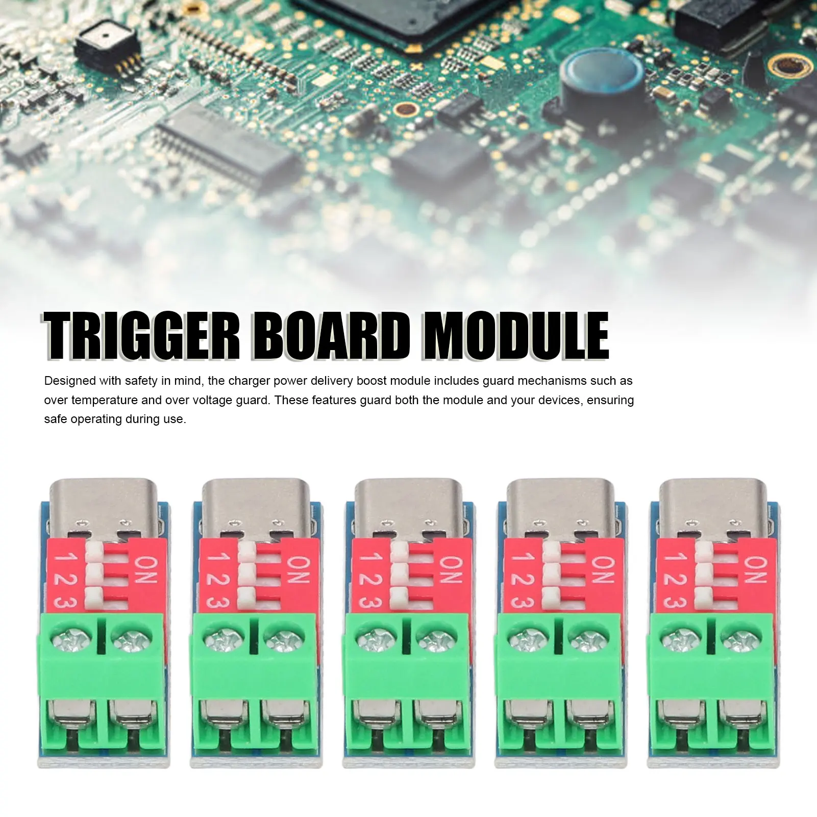 5PCS Trigger Board Module USB Type C to 5V 9V 12V 20V High Speed PD QC Decoy Change Board Module