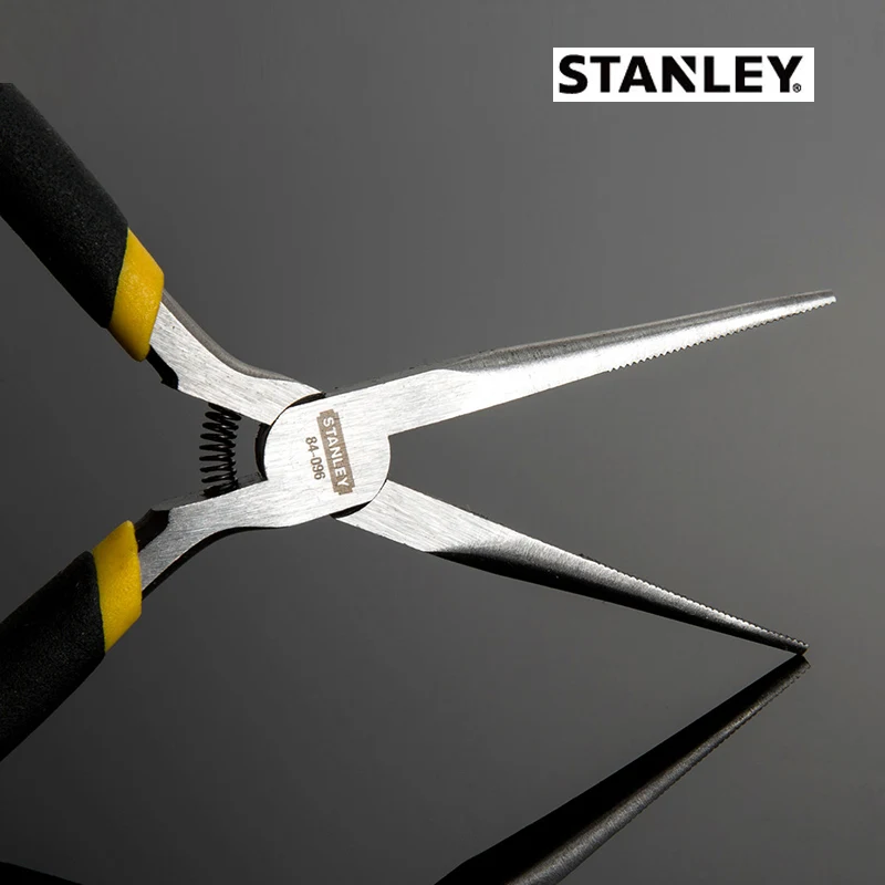 STANLEY Mini needle nose pliers with black handle 5\