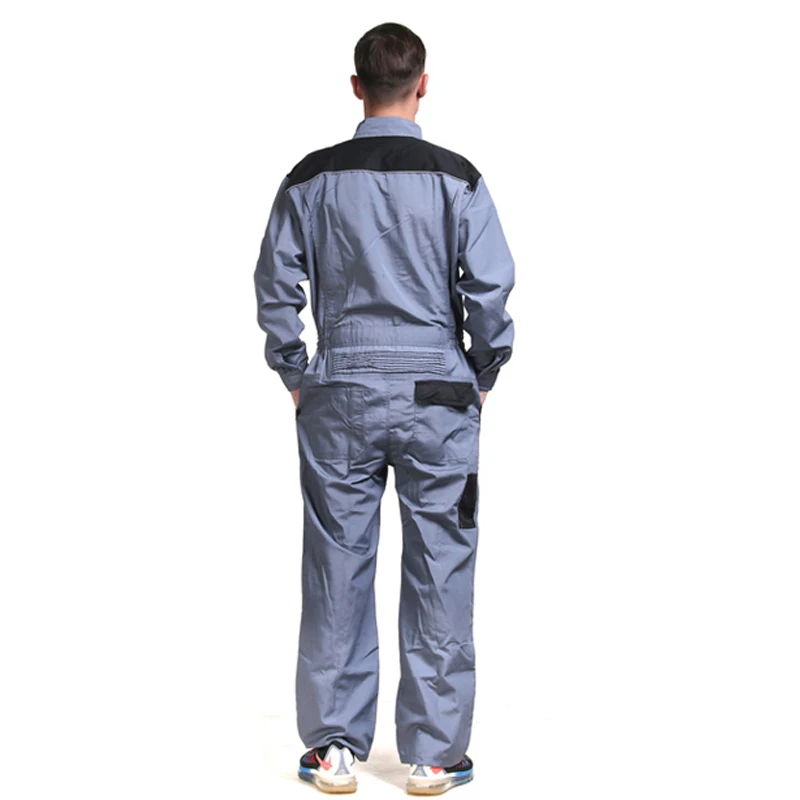 Men\'s 100% Cotton Coverall Workwear Suit Mining Work Wear Overalls Mechanic Carpenter Repairman Auto Repair Electric Welding