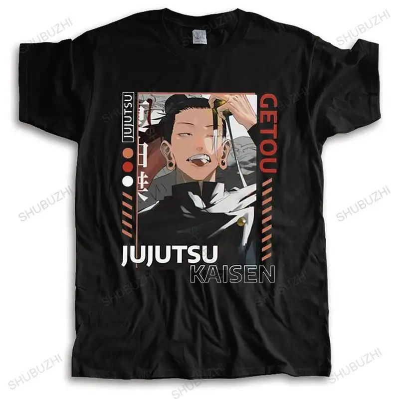 Camiseta con estampado gráfico de Anime japonés Jujutsu Kaisen Suguru Geto, camiseta informal de moda con cuello redondo de manga corta de talla grande para mujer