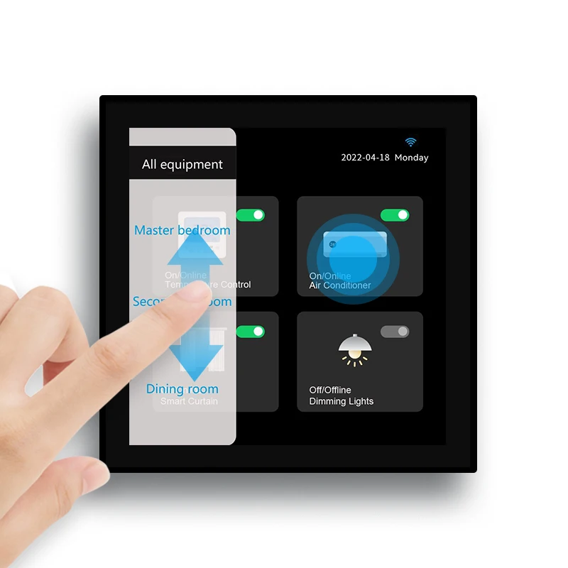 Tuya Smart Life 4 Inch Touch Screen Gateway New T8E Linux Zigbee Wireless Transmission for Smart Home Kits & Systems