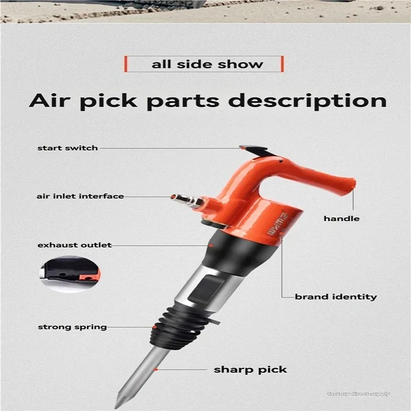 Pneumatic Shovel Industrial Grade C4c6 Air Shovel Brake Pad Welding Slag Rust Removal Machine Shovel Blade Air Pick Air T