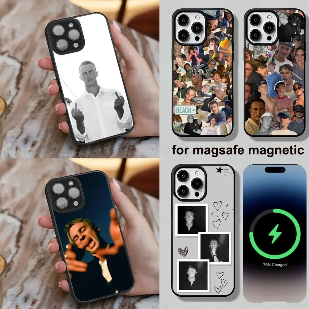 

Чехол для телефона D-Drew S-Starkey для iPhone 16,15,14,13,12,11, Plus, Pro, Max, Mini Soft Magesafe с магнитной беспроводной зарядкой