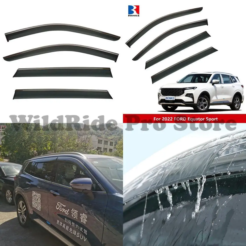

1 set Ford Territory Equator Sport 2025 window sunshade vent sun visor rain door sunshade windshield cover