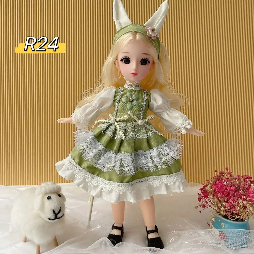 1 Set Attractive Eyes 30cm Bjd Doll with Clothes With Wig Make Up Elegant Princess Dress Up BJD Dolls Long Hair 30cm