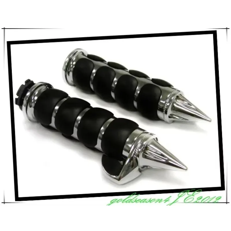 

Spike Chrome Hand Grips Throttle Boss for Kawasaki Vulcan 800 1500 2000 Classic