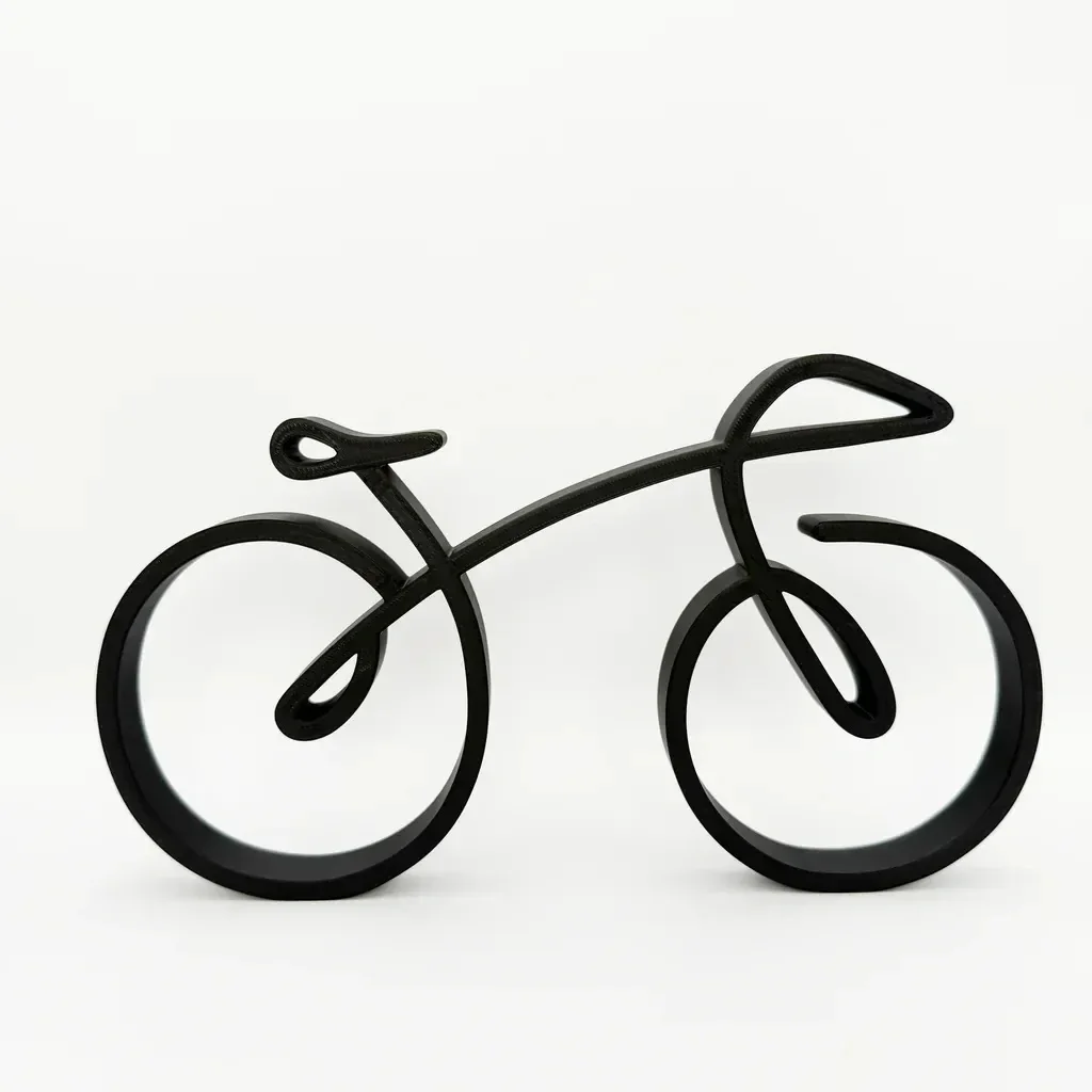 3D Printed Bicycle Figurine Minimalist Home Desktop Entrance Decor Gift for Cycling Lovers
