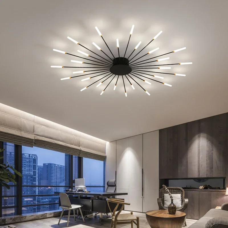 Fuochi d'artificio di design moderno lampadario a Led per soggiorno sala da pranzo vendita calda decorazioni per la casa apparecchi di illuminazione lampada da soffitto