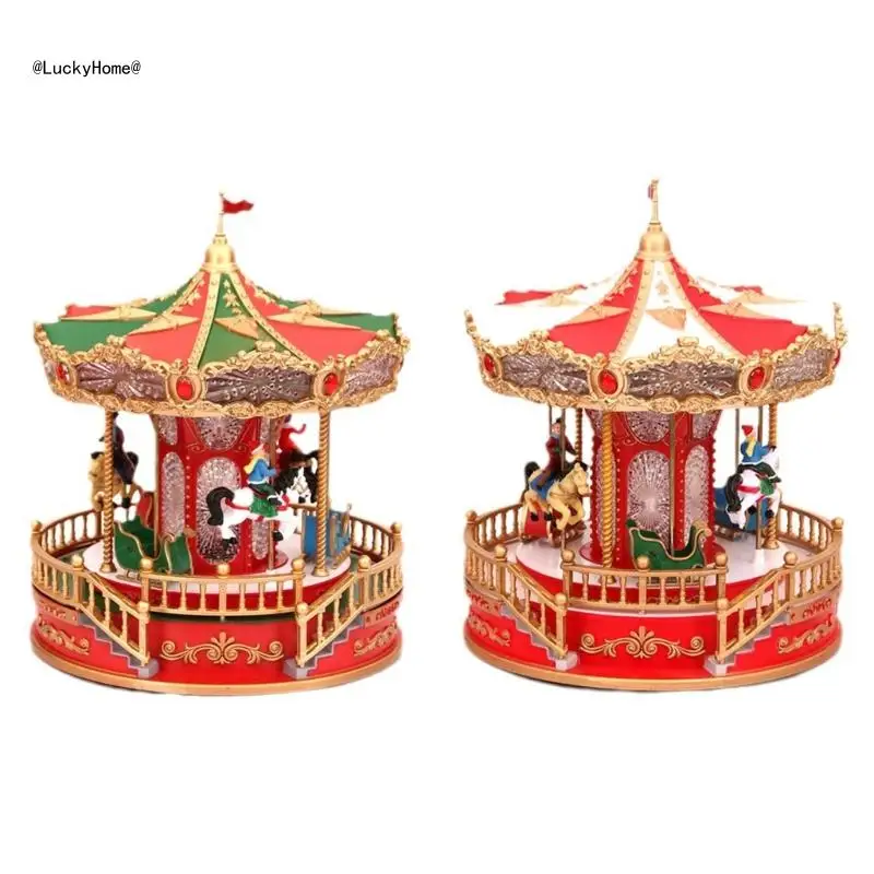 

Charm Horses Music Box With Colorful LED Light For Kids Girls Women Daughter Wife Husband Horses Music Box 11UA