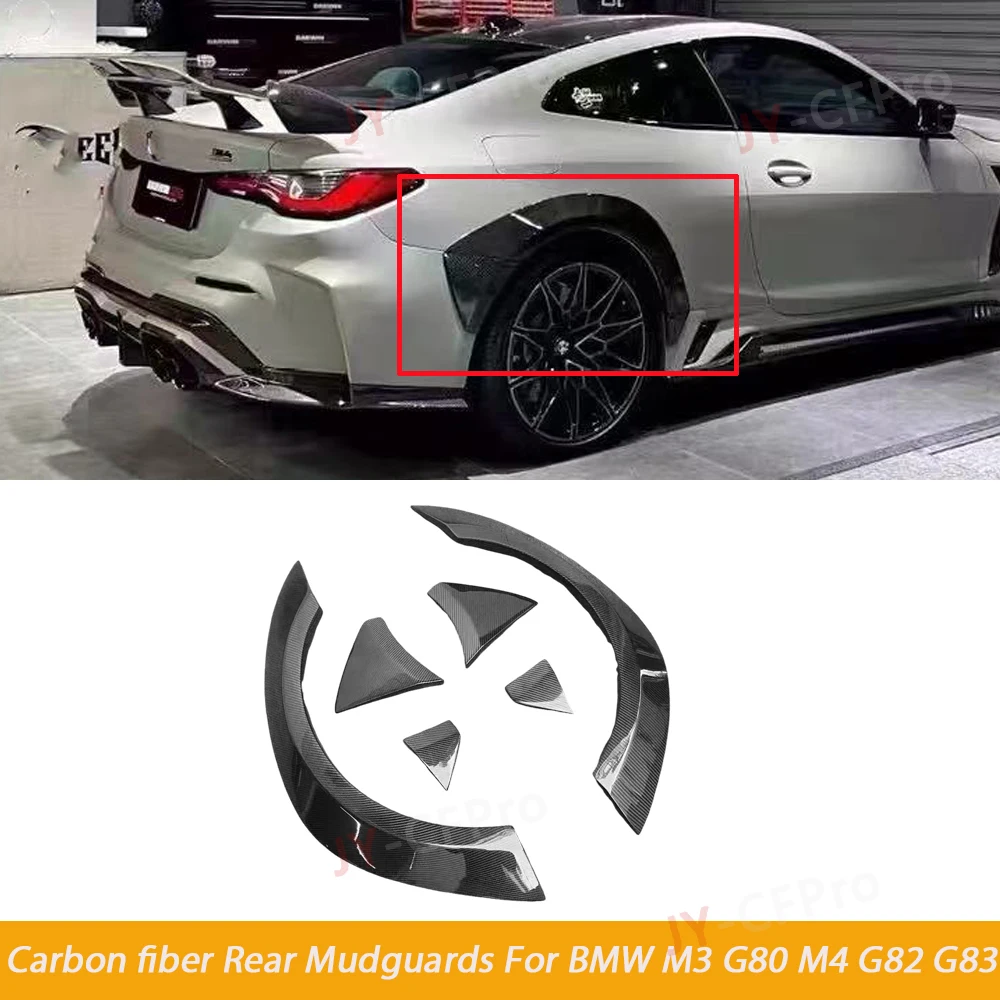 

Настоящее углеродное волокно, арка для бровей, крылья, накладка, брызговики, защитные полоски для губ для BMW M3 G80 M4 G82 G83 2021up