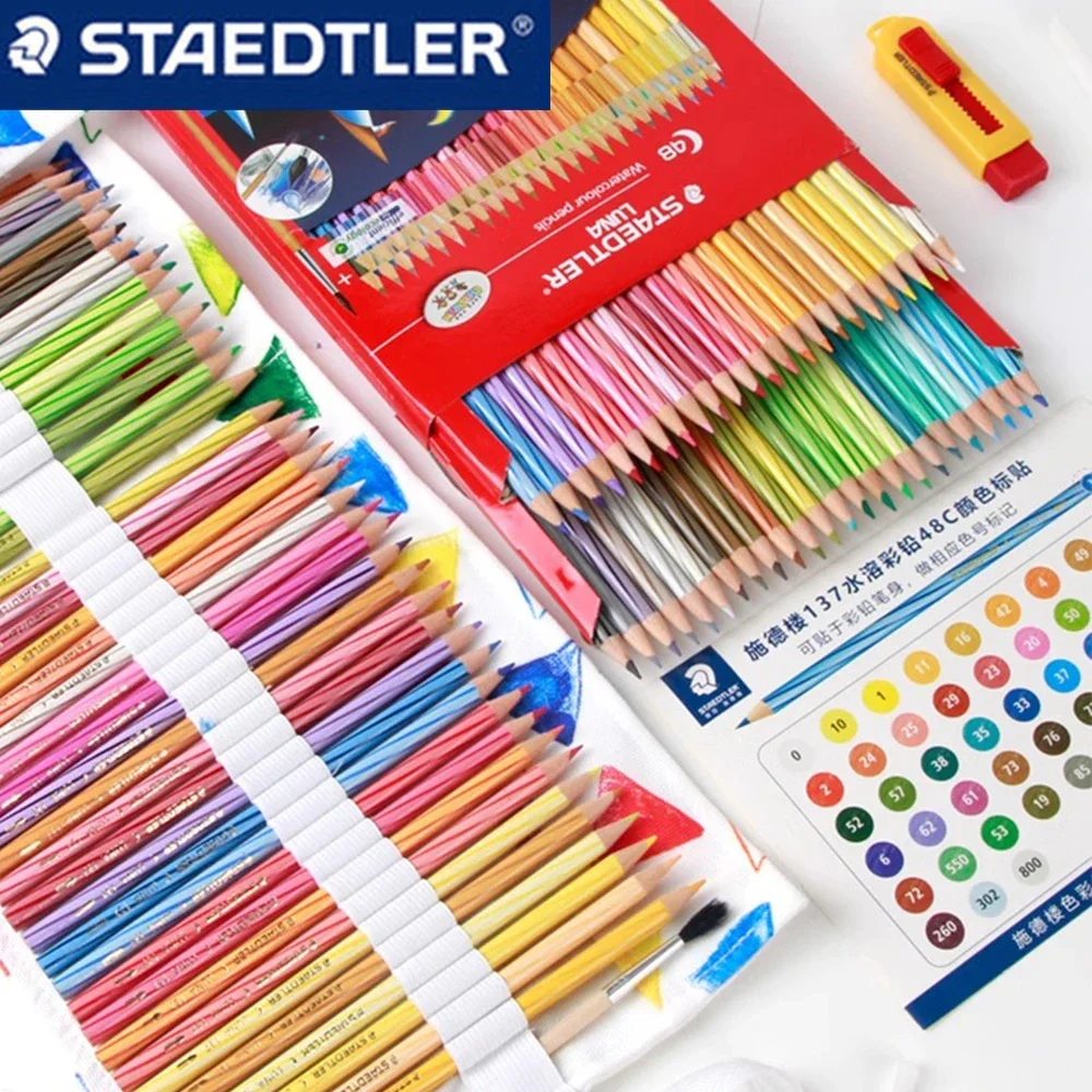 German STAEDTLER Wooden Colored Pencils Water-soluble for Painting Drawing Students Professional School Stationery Art Supplies