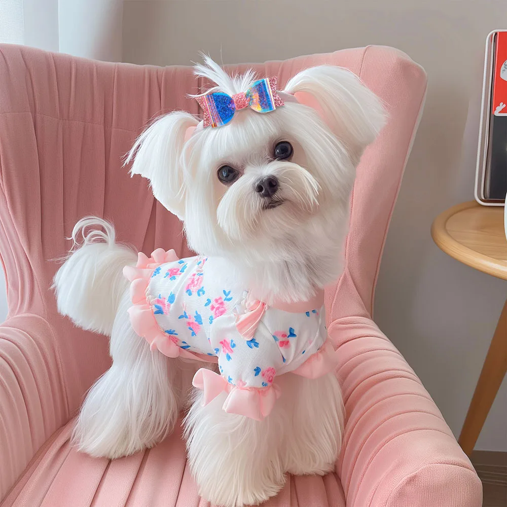 40/80PCS Colorful Dog Hairpins Dog Bows Hair Clips Cute Puppy Hair Accessories Head Flower Pet Grooming Supplies For Dogs