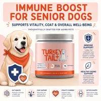 Dog Probiotic Soft Granules with Turkey Tail Mushroom&Vitamin Bacon Flavor Digestive Supplement Gut Health Daily Pet Nutrition 2