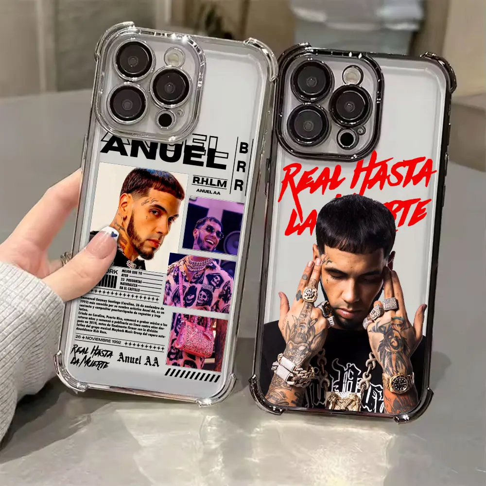 Anuel AA Real Hasta La Muerte Phone Case for iPhone 17E 11 13 15 16 17 Pro Max 14 Plus 17Air 16E 13Pro 12 17Pro Soft Clear Cover