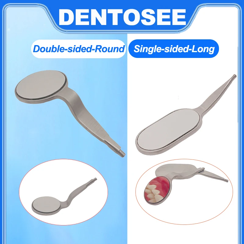 

Dental Mouth Mirror High Quality Anti-fog Rhodium Oral Mirrors Reflectors Double Sided Reuse