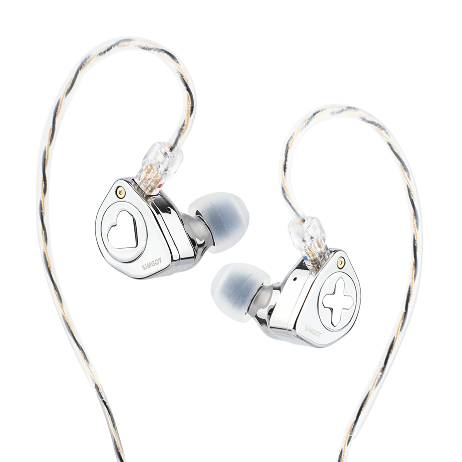 

SIMGOT EW300 1DD+1Planar+1PZT Tribrid Driver IEM in Ear Iem Earphones Hifi in Ear Small Wired Earphones