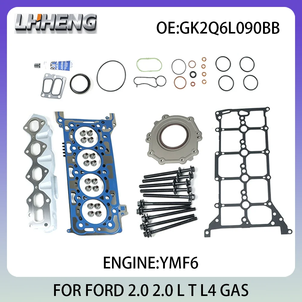 Juego completo de juntas de motor para FORD FOCUS GALAXY KUGA MONDEO RANGER S-MAX TOURNEO CUSTOM 2.0L 2.0 L T L4 GAS 15-24 YMF6 GK2Q6L090BB