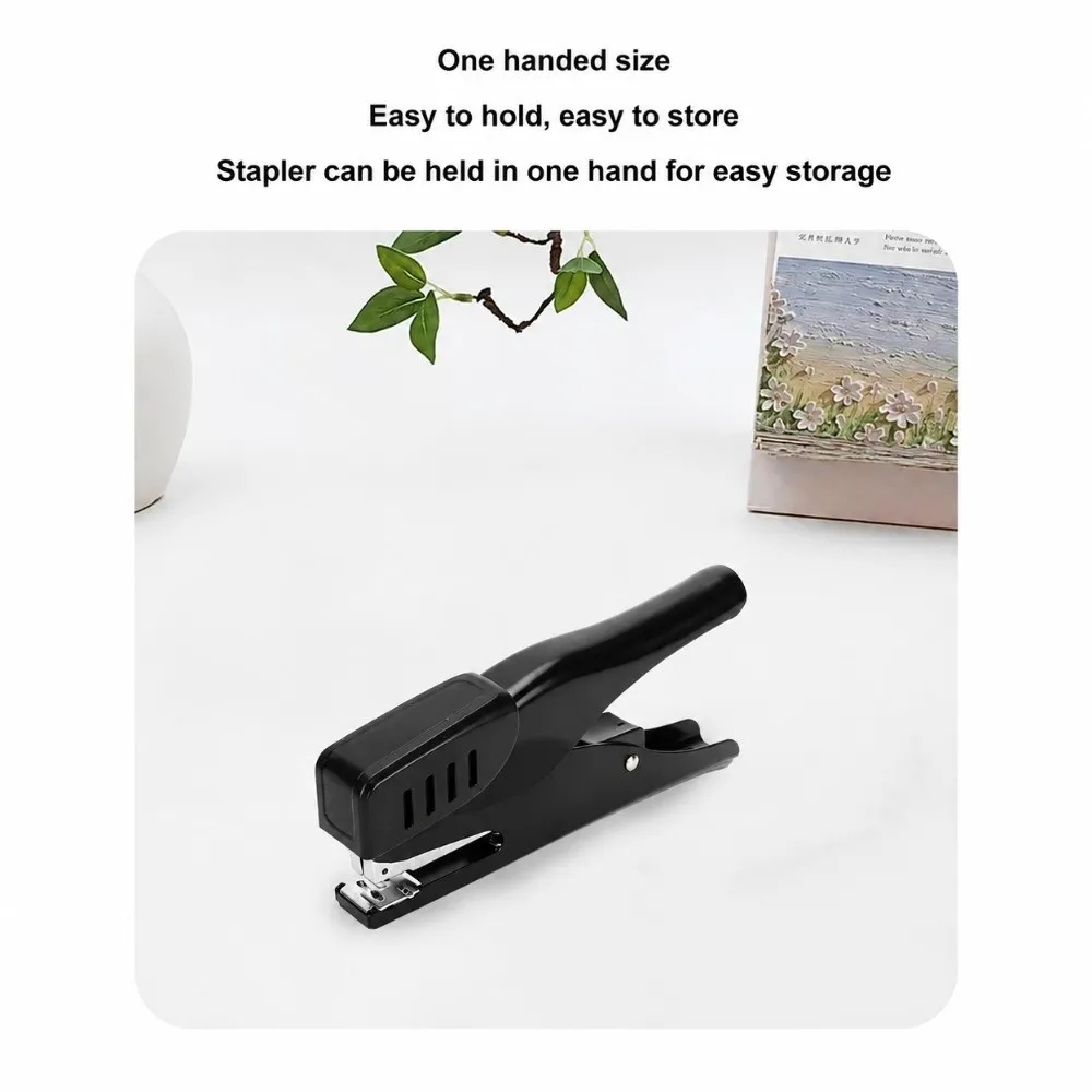 25 Sheet Capacity Plastic Shell Hand Stapler Compact Size Multi Colors Manual Stapler Ergonomic Shape Metal Stapling Head