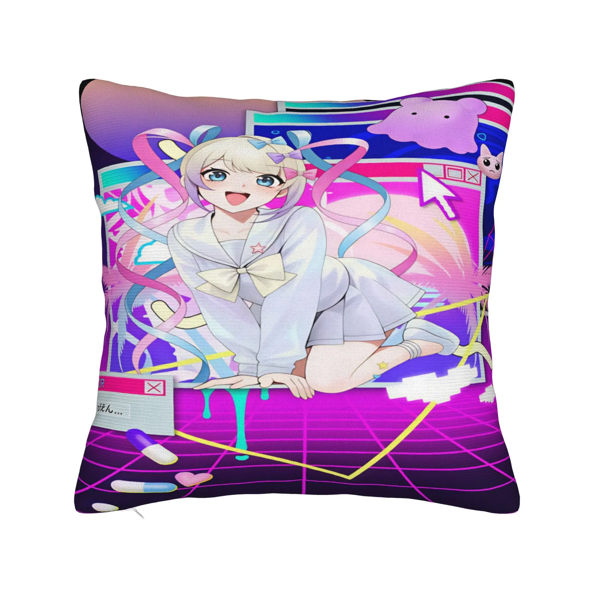 N-Needy Streamer O-Overload KAngel Pillow Case  Retro Trendy Pillow Cover Custom Pillowcases For Chair Sofa Home Decor