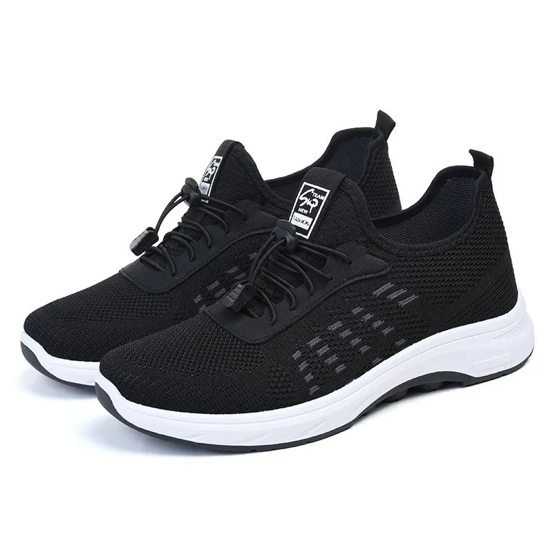 Beijing Men's Soft Bottom Single Shoes Summer Collection Sporty Lightweight Breathable Mesh Anti-slip Elderly Comfort Footwear