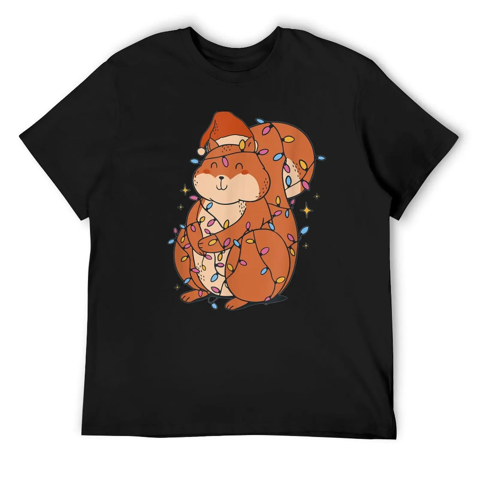 

Squirrel Christmas Lights funny christmas gift idea for Squirrel lovers T-Shirt korean fashion mens big and tall t shirts
