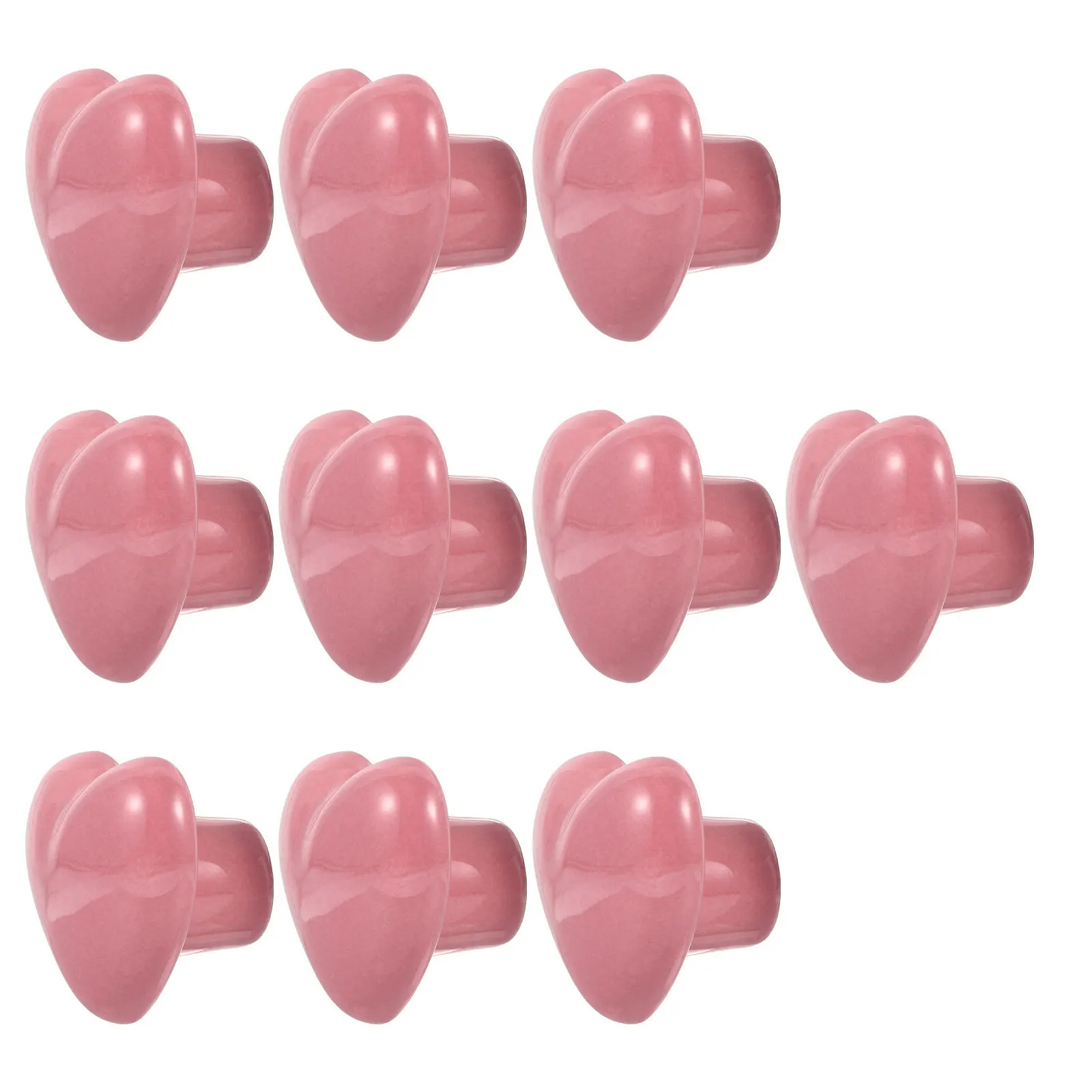 

10Pcs Ceramic Heart Shape Drawer Knobs Decorative Handles for Cabinet Wardrobe Dresser Cupboard Furniture Drawer Ornament