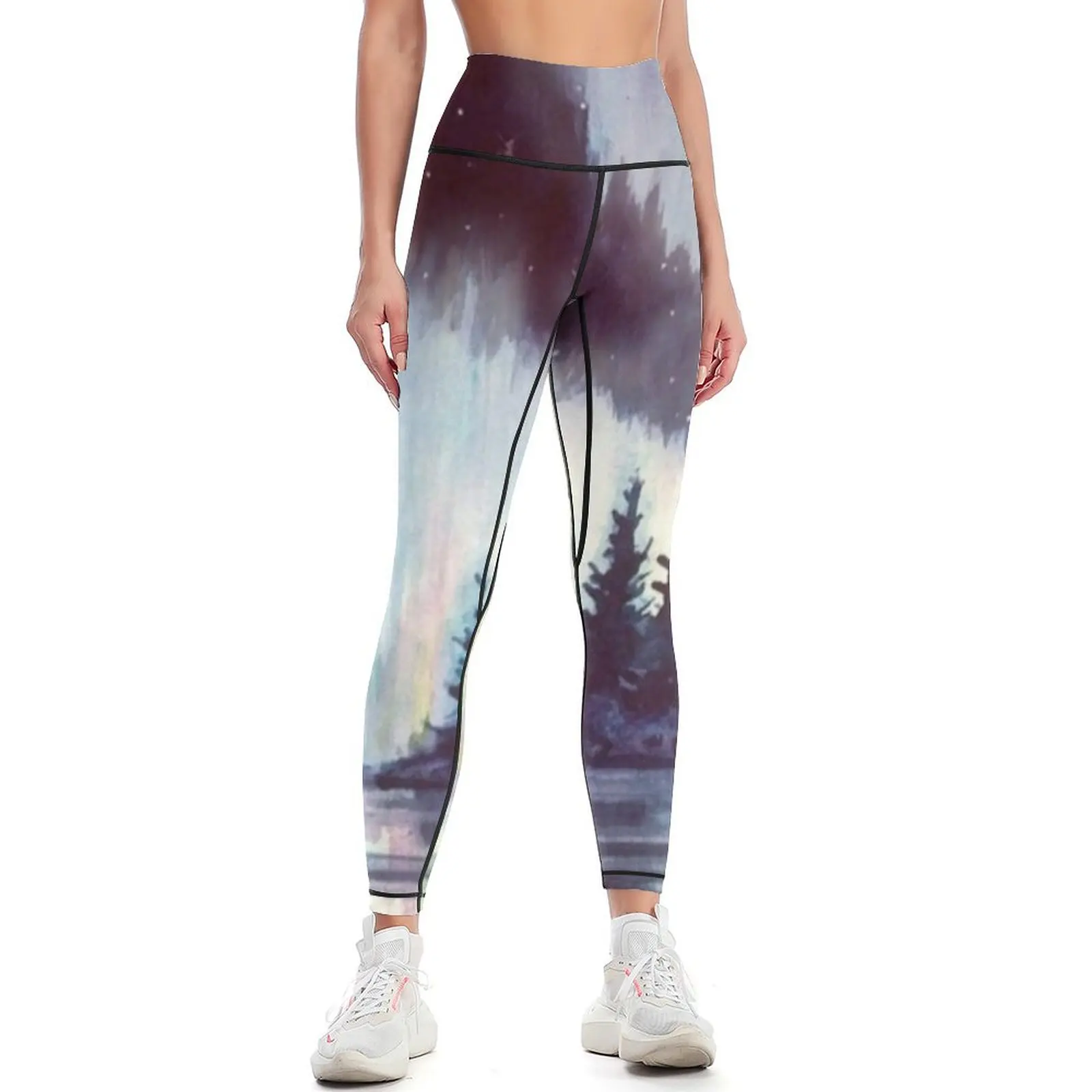 Aurora Borealis Reflections Leggings Legging sport Sweatpants Womens Leggings