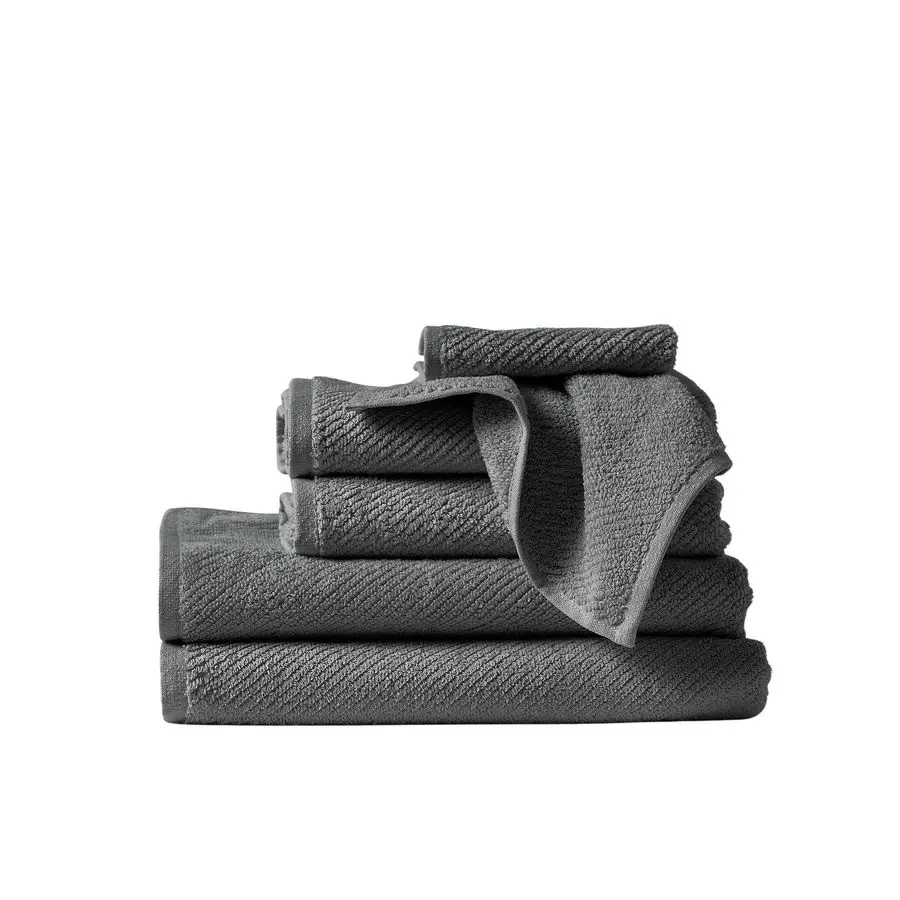 

Air Weight Organic Towels, 6 Piece Set, Shadow
