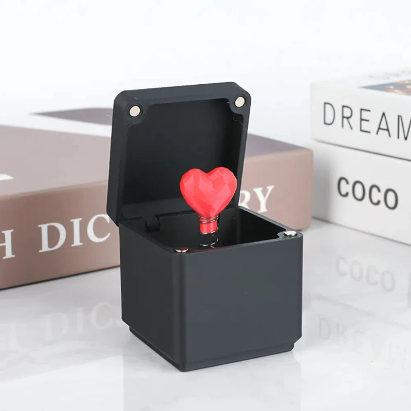 Interesting Prank Gift Rose Love Heart In Box Box Funny Creative Gifts Office Desk Decoration Home Decoration Gifts For Guests