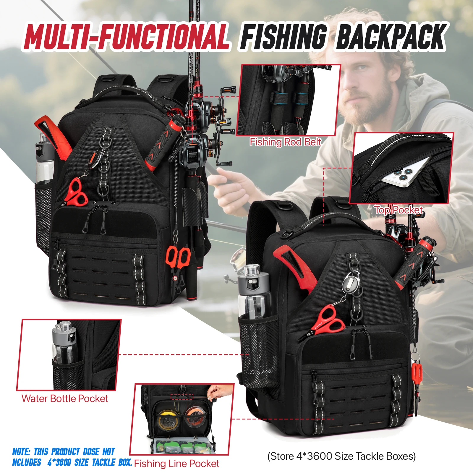 Lightweight Fishing Backpack w - огляд і ціна Fishing Equipment Gifts