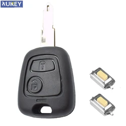 Car Remote Key Shell Case For Peugeot 307 107 207 407 For Citroen C1 C2 C3 C4 C5 Xsara Picasso Fob with Switch NE73 Blade