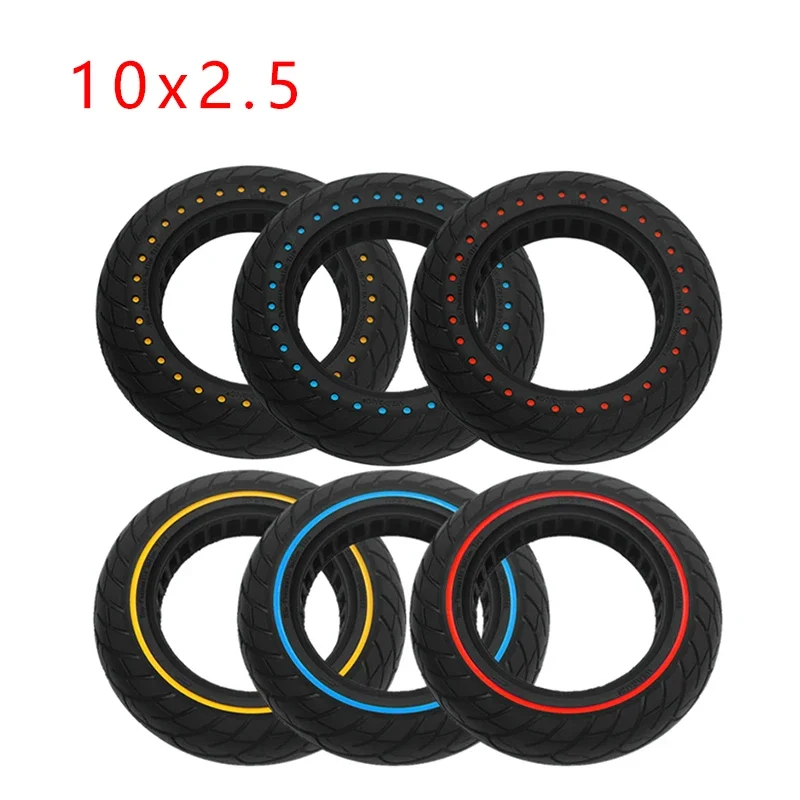 10X2.5 10x2.50 Solid Tire For Kugoo M4 Nine Bot MAX G30 Electric Scooter Polka Dot 10*2.50 Inner Honeycomb Rubber Tyre Parts