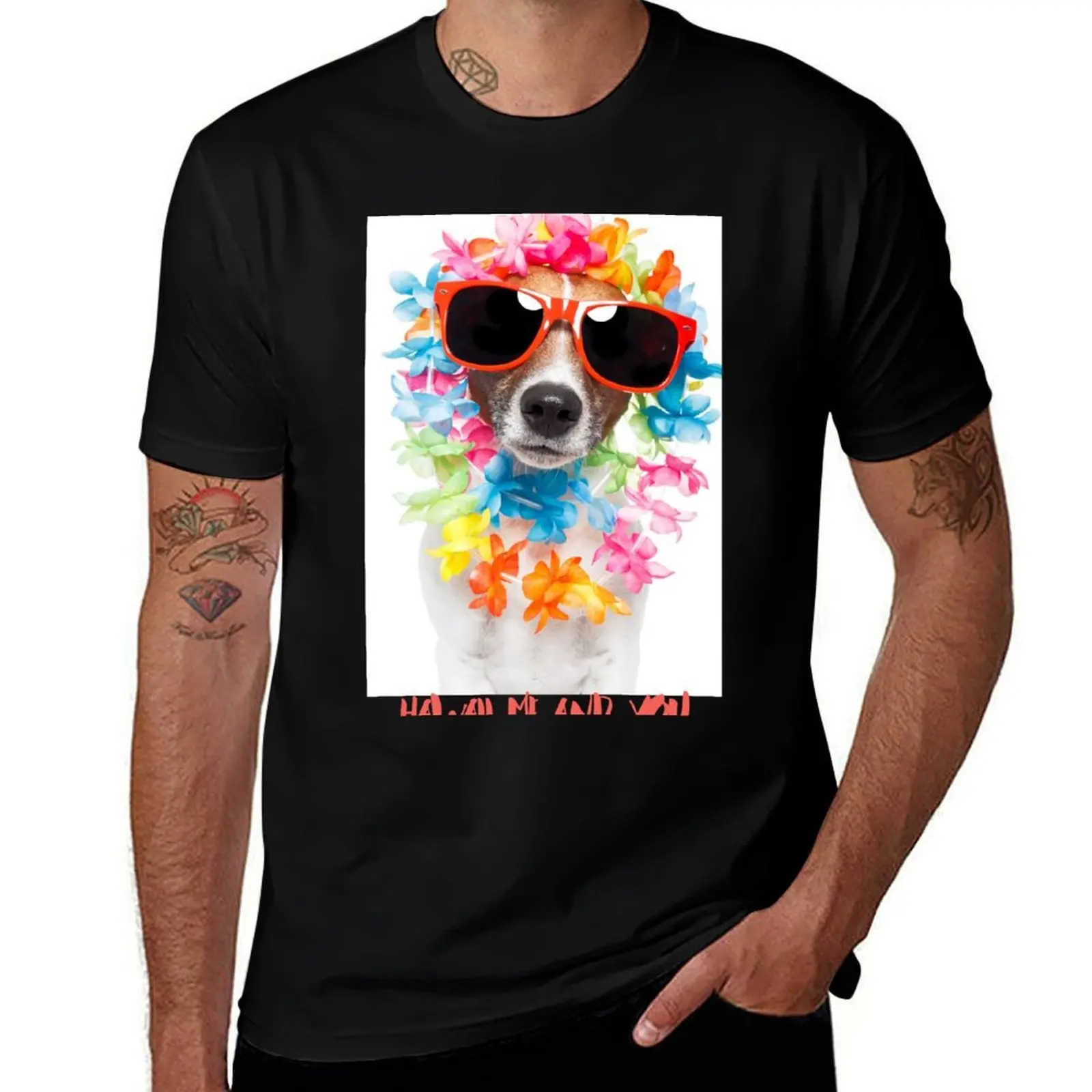 Hawaii Me and You - Jack russell terrier JRT T-Shirt Plus Size Everyday Tee Shirt T-Shirt