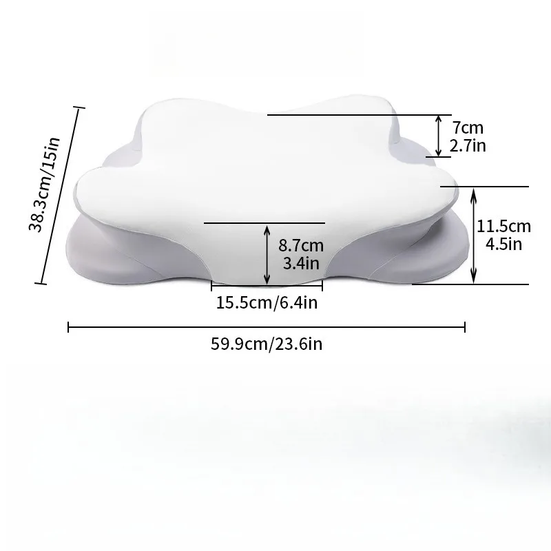

Подушка из пены с эффектом памяти, контурная ортопедическая поддержка шейного отдела, подростков, студентов, мальчиков и девочек, регулируемая по высоте, крутой шелк, комфортный сон