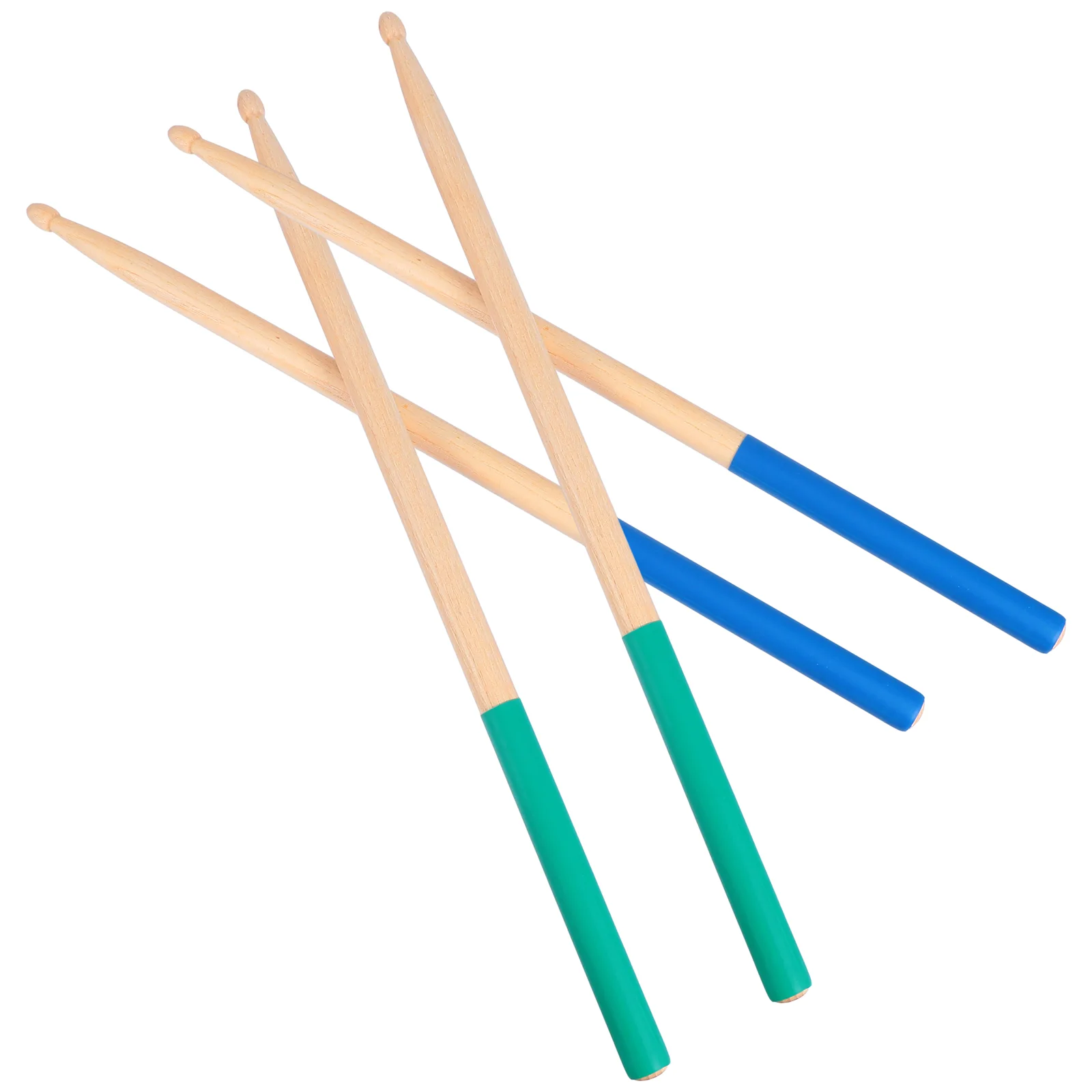 2 Pairs Maple Sticks Drums Drumsticks for Music Pedal 5a Accessories Switch Bass Enhance Snare Child