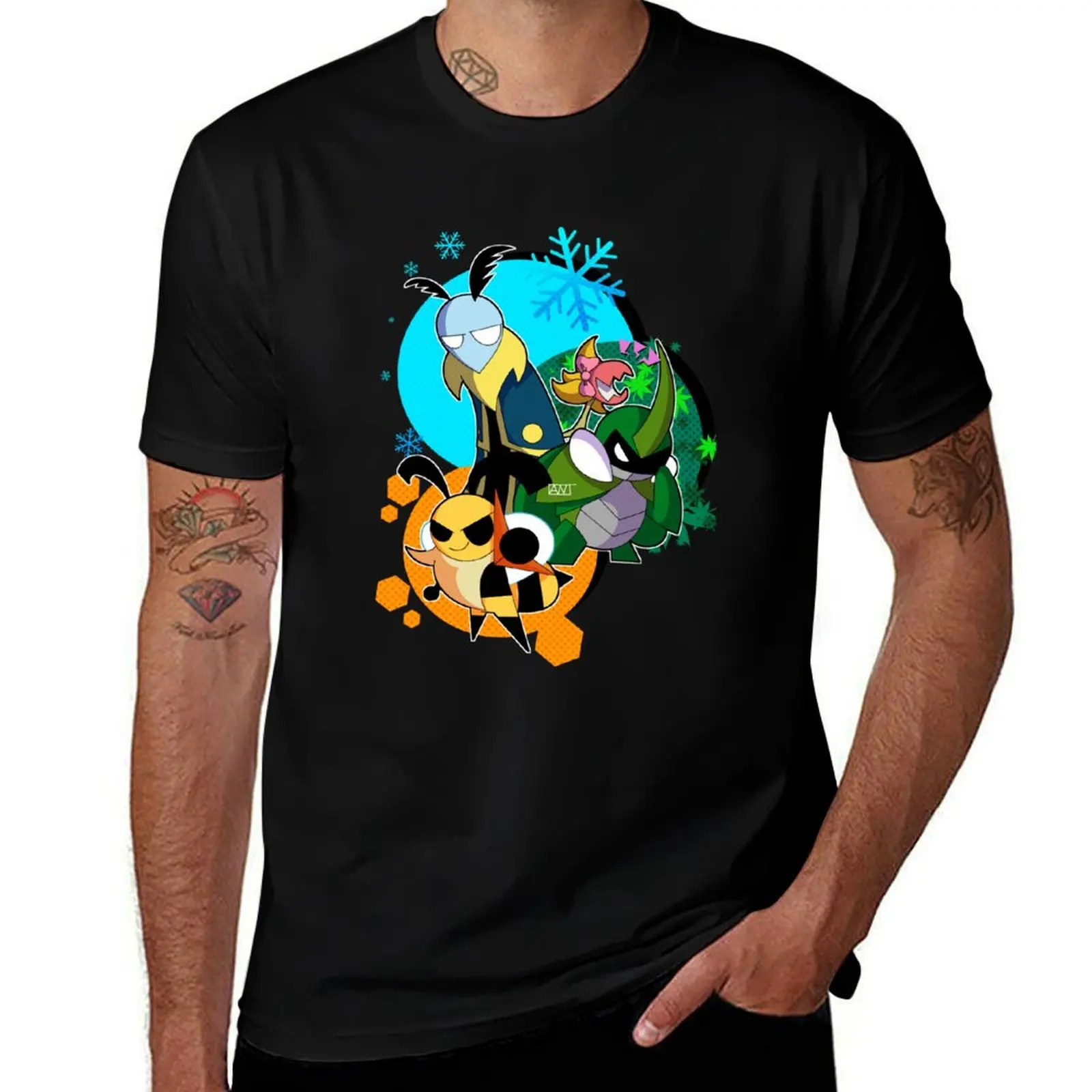 bugs on a fable T-Shirt Soft Stretch Short Sleeve Top