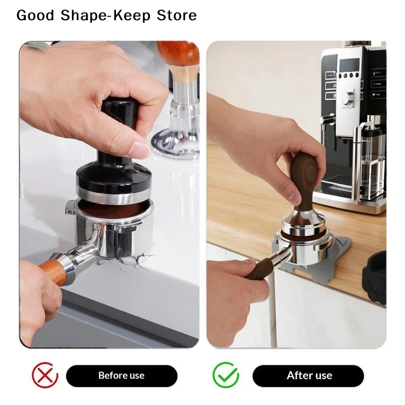 daily1Pcs Silicone Tamper Station Espresso Tamping Mat Waterproof And Heat Resistant Portafilter Mat Espresso Machine Accessory