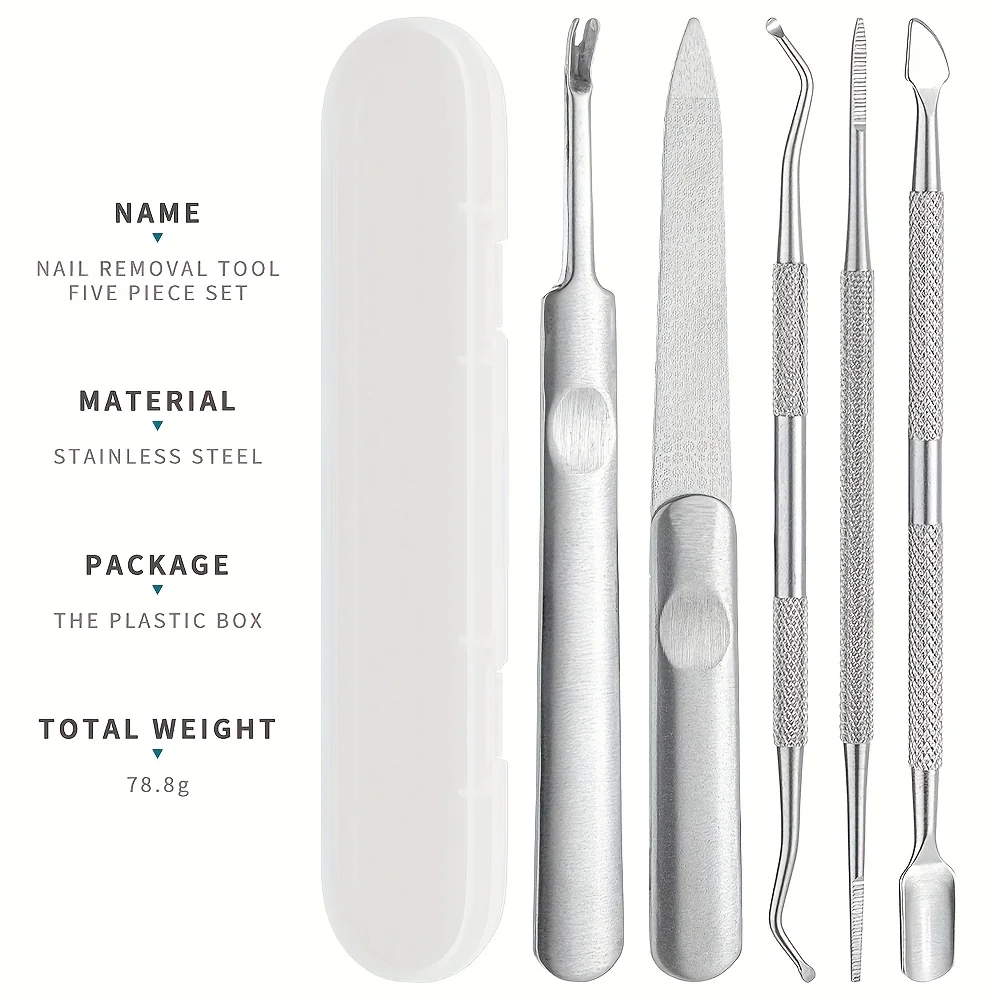 Stainless Steel Foot Care & Manicure Tool Set,with Removal Tools and Nail Care Accessories, Nail Care Tools|Practical Nail Kit