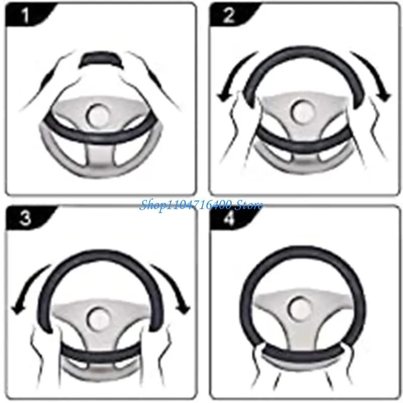 

y1gd Winter Steering Wheel for Protection Cover Suede Hand Warmer Heating Function