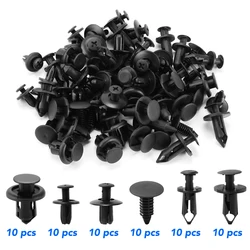 6 Size 60Pcs Auto Fastener Clips Vehicle Retainer Rivet Door Panel for Audis TT B8 A1 A3 A4 B5 B6 B7 A5 A6 C5 C6 C7 A7 A8 D3 D4