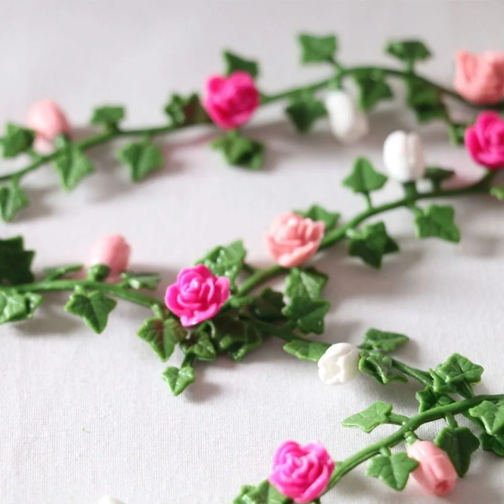 Fingir jogar simulação flor berçário diy flor cama casa de bonecas mini arbustos gramado parterre flor videira modelo