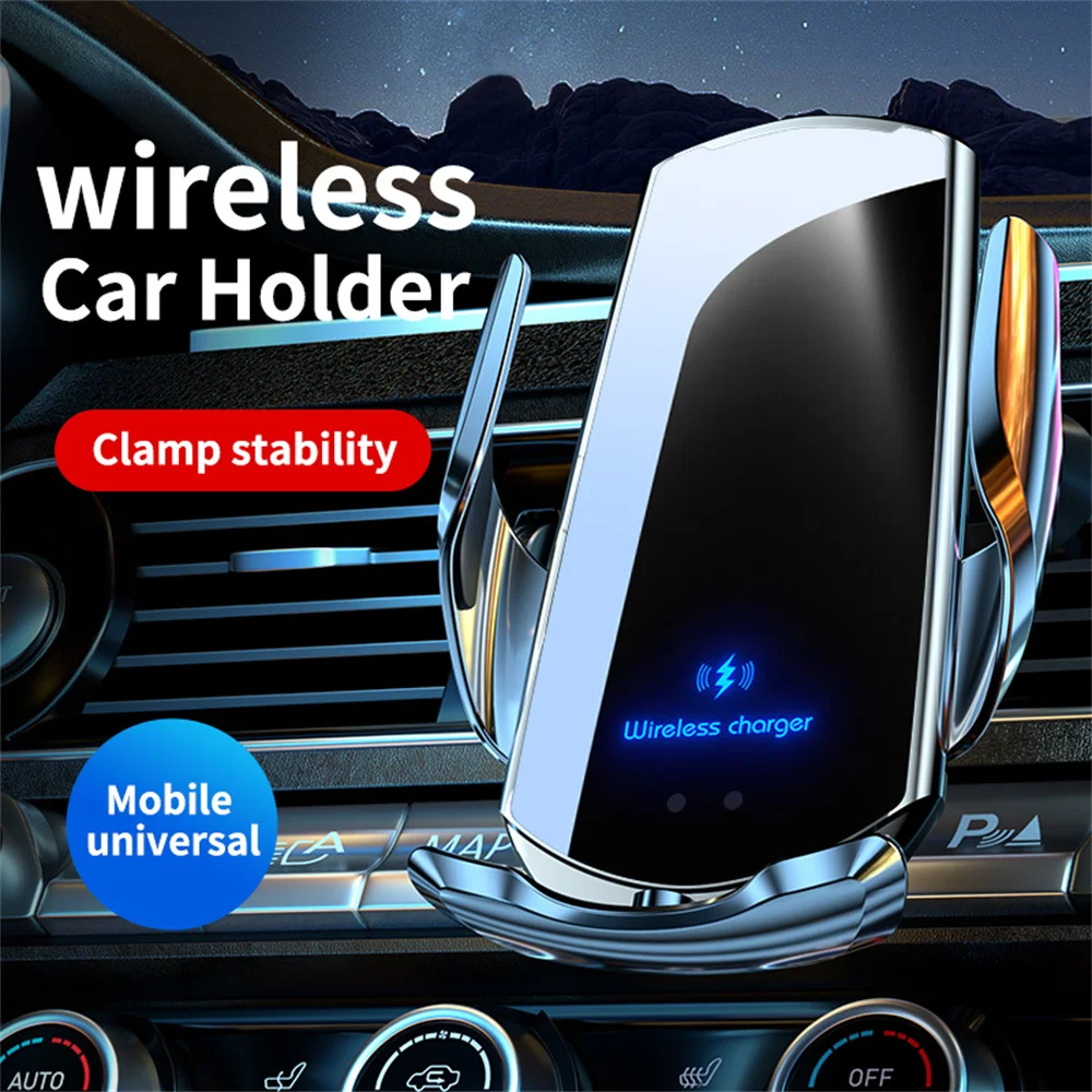 Car Wireless Charger Automatic Car Phone Holder Infrared Induction for iPhone 14 13 12 For Samsung 15W Fast Charging Station Q3