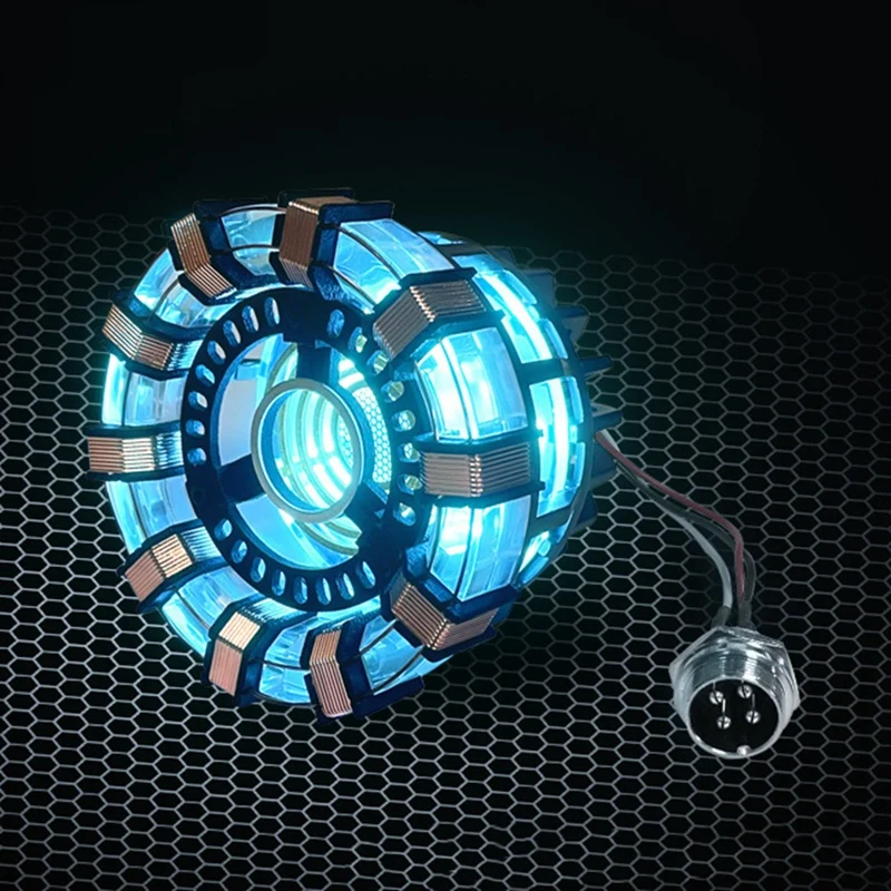 Arc Reactor โคมไฟ,โคมไฟซูเปอร์ฮีโร่,หลายสีน่ารักตกแต่งตาราง,Tony Iron มีหัวใจ, Irons Man Reactor