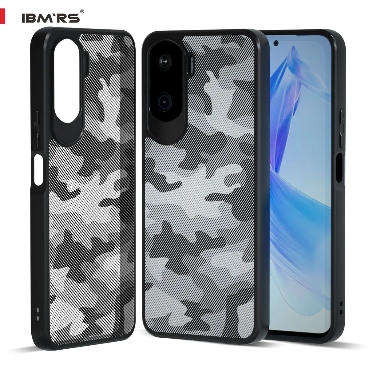 

IBMRS for Honor X50i Camo Case, Shockproof Cover with PC+TPU Dual Layer, Heavy Duty Rugged Armor