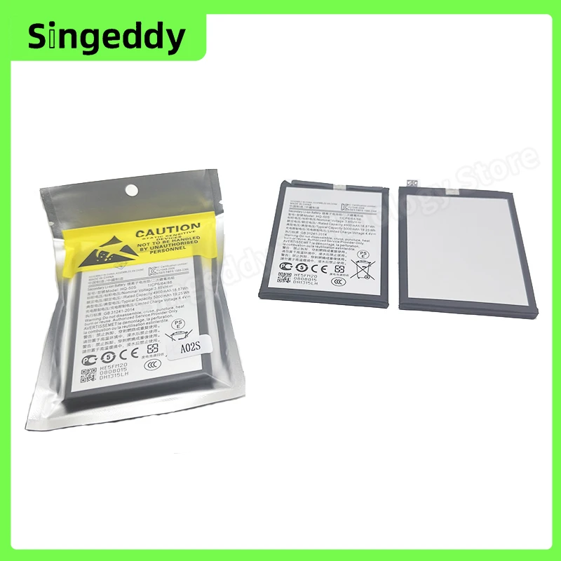 HQ-50S Battery, Mobile Phone Batteries For A02, A02S, F02S, Replacement Repair Parts, 5000 mAh, 62.7*86.6*5.4mm