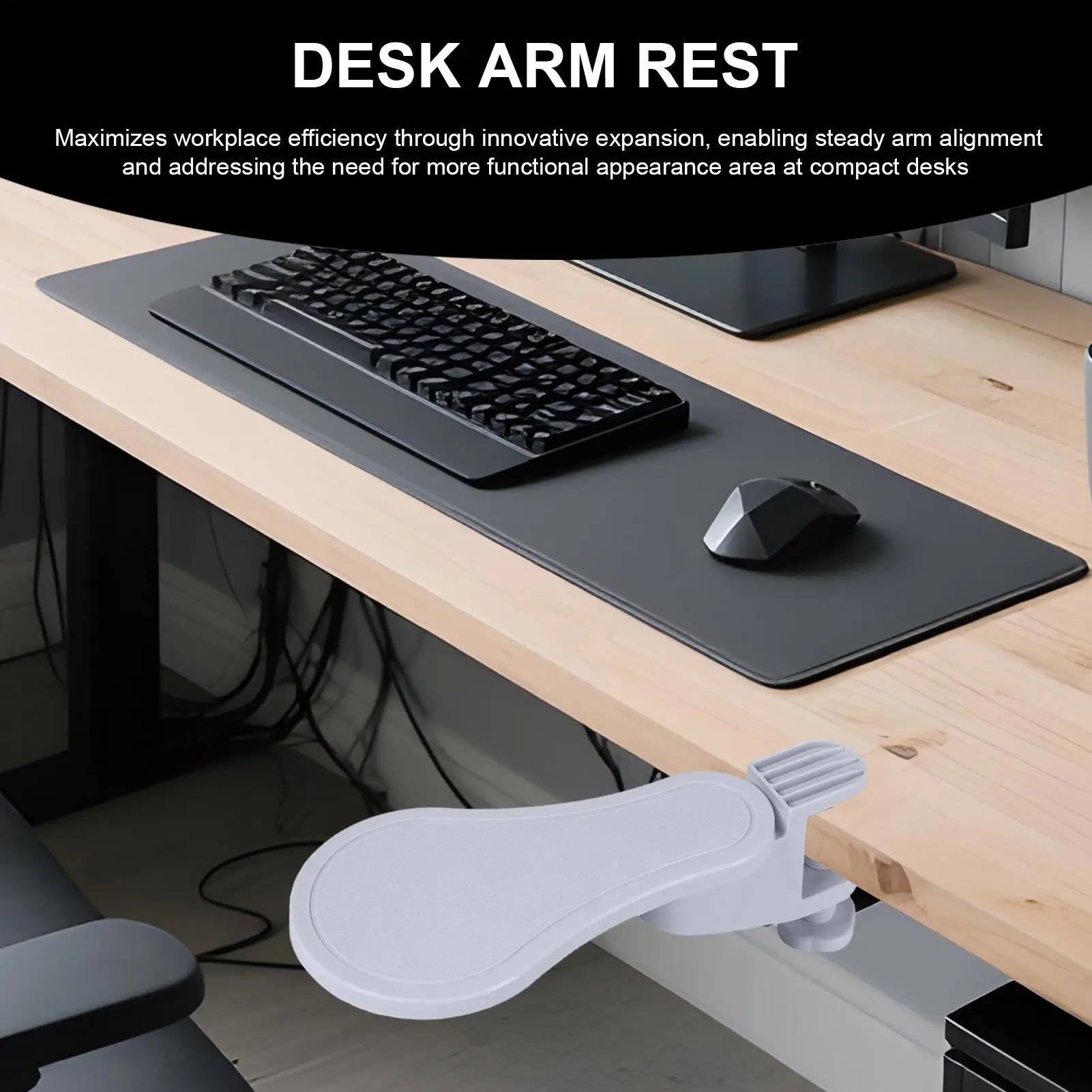 Arm Rest For Desk Desk Arm Rest Ergonomic Adjustable Cushion Extender Mat For Typing Collage Women Wheelchair Laptop Home